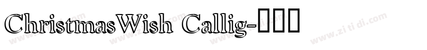 ChristmasWish Callig字体转换